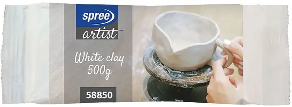 Argila de modelat Spree Artist - Alb, 500 g