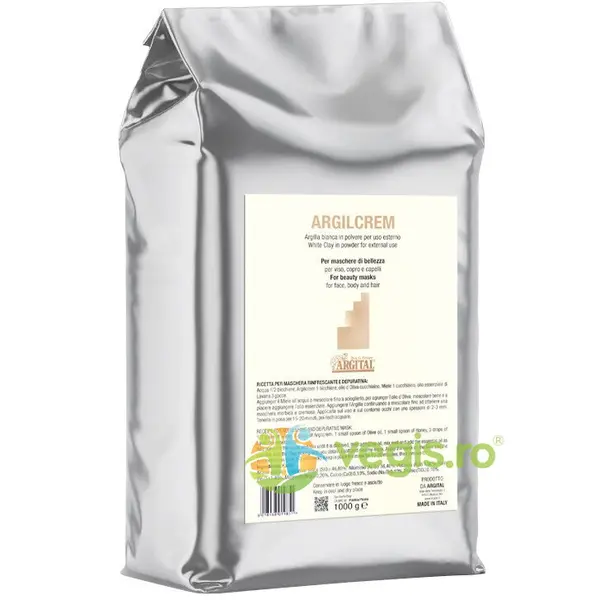Argilcrem - Argila Alba Pulbere 1kg