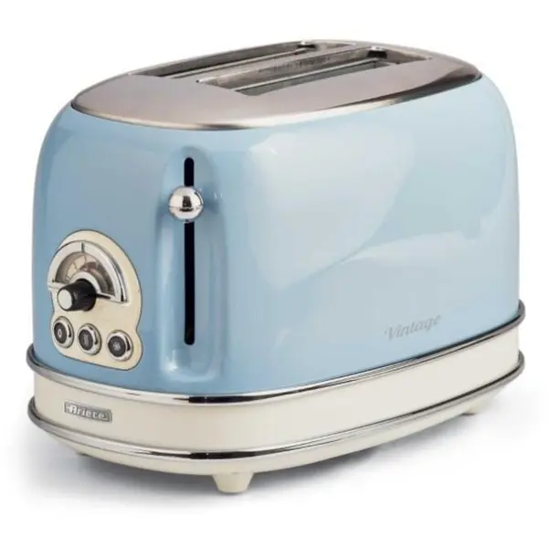 Ariete Prajitor paine Ariete 155.BL Vintage 2 felii, albastru pastel