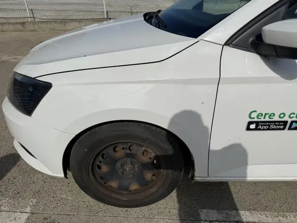 Aripa fata stanga culoare alba - lf9e Skoda Fabia 3 (2014-2018)
