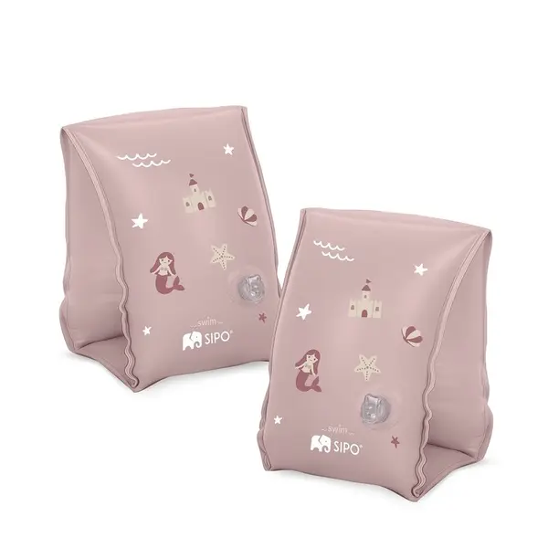 Aripioare gonflabile de inot Sipo Pink, sustinatoare pentru copii 3-6 ani, 15-30 kg