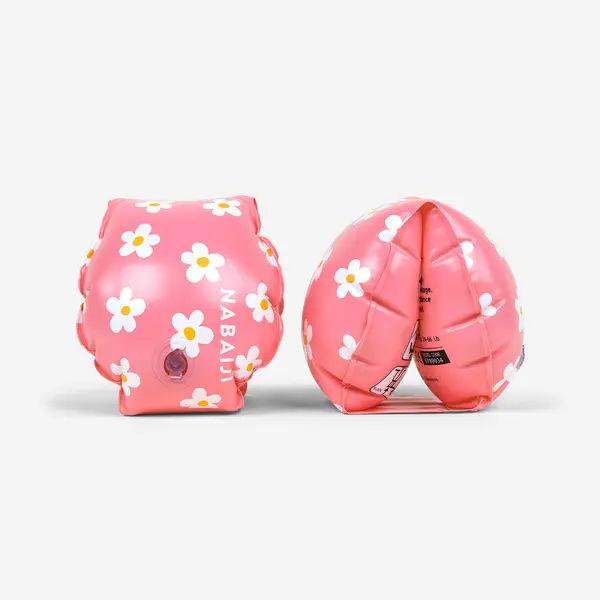 Aripioare înot Imprimeu Roz Flori Copii 11-30 kg