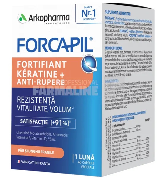Arkopharma Forcapil Fortifiant Keratine+ 60 capsule