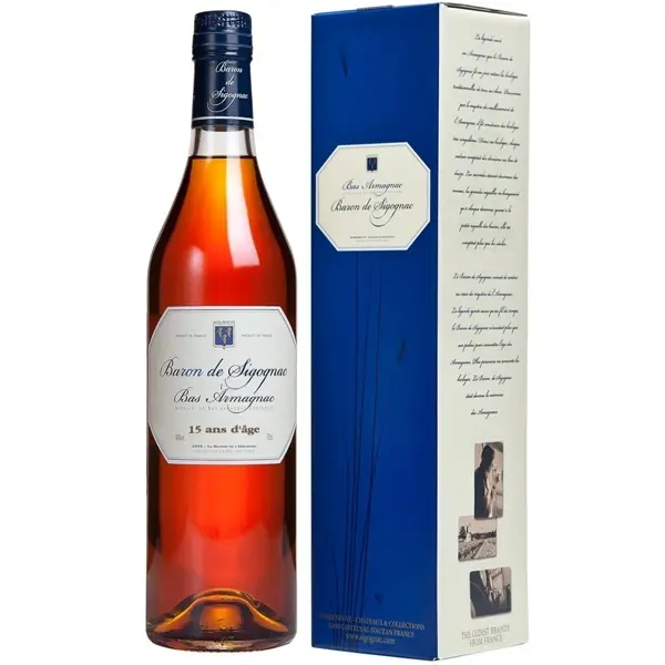Armagnac Baron De Sigognac 15 Ani 70cl