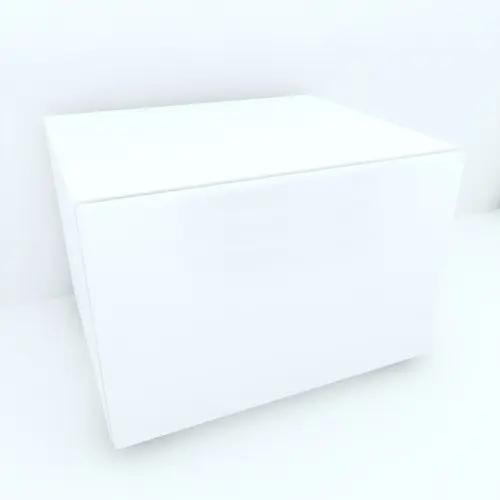 Armonia Comoda alba cu o usa cu sistem "PUSH TO OPEN" front MDF Alb Mat