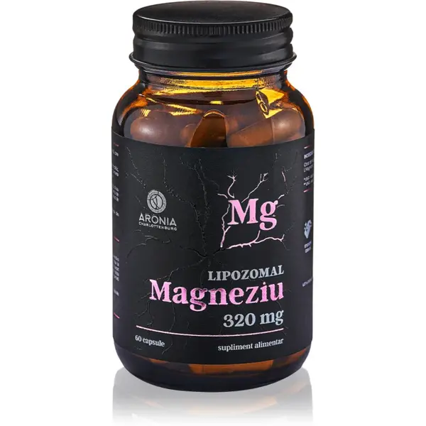 Aronia Charlotteburg Magneziu Lipozomală capsule pentru susținerea sistemului imunitar și a sănătății dinților 60 caps.