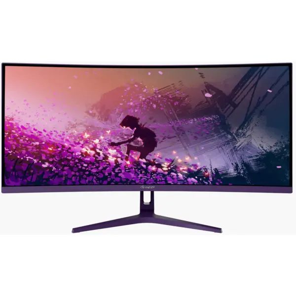 AROZZI Monitor Gaming VA Arozzi Nova Curved AZ-NO-34T2K165-PP, 34, WQHD, 1 ms, 165 Hz, 2x DisplayPort, 2x HDMI, Audio, Sincronizare adaptiva, Mov