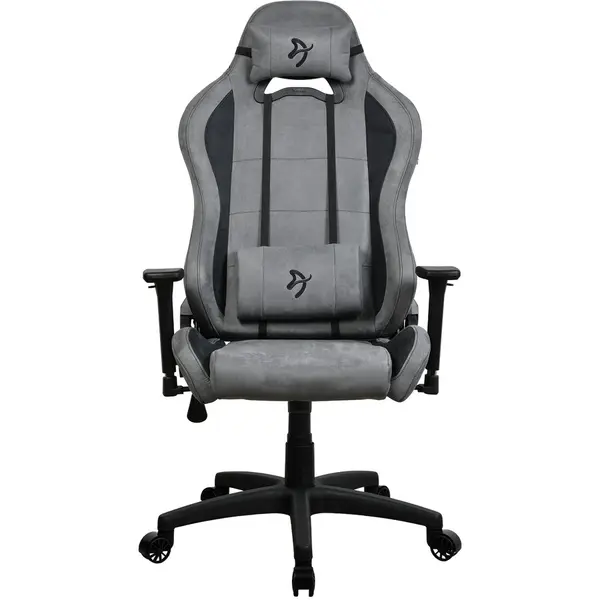 AROZZI Scaun gaming Arozzi Torretta SuperSoft, greutate suportata 120 kg, microfibra, Gri inchis