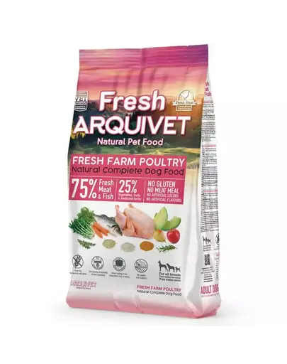 ARQUIVET Fresh Hrana semi-umeda pentru caini, cu pui si peste oceanic 2,5 kg