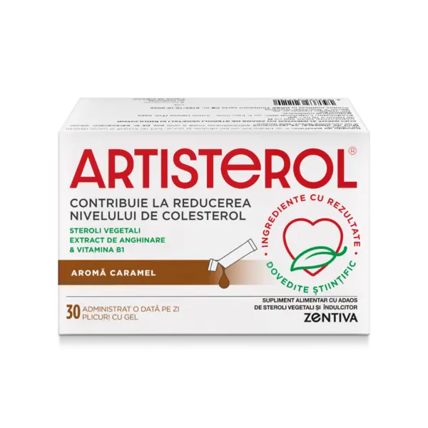 Artisterol aroma caramel, 30 plicuri cu gel, Zentiva