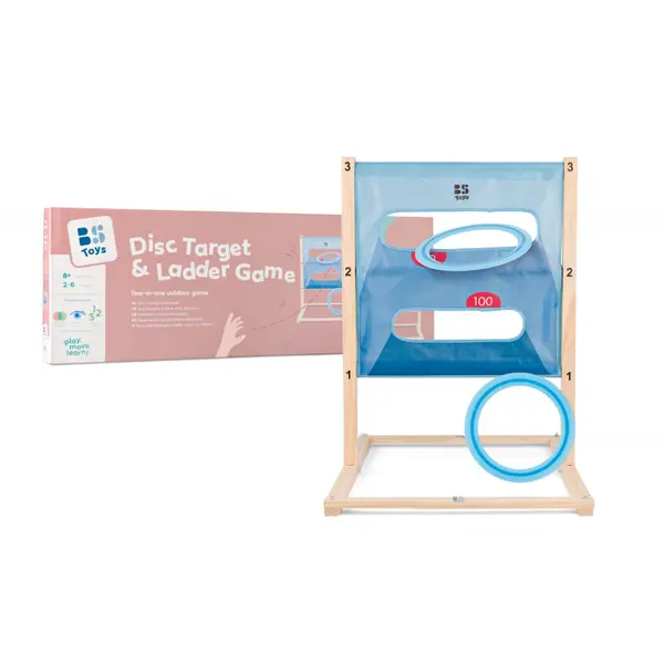 Aruncarea discului si Scara, joc 2-in-1 pentru copii, BS Toys