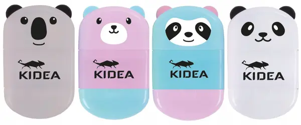Ascutitoare cu radiera Kidea - animale, sortiment
