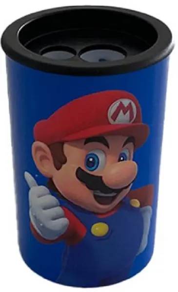Ascuțitoare dublă pentru creioane Panini Super Mario - Albastru