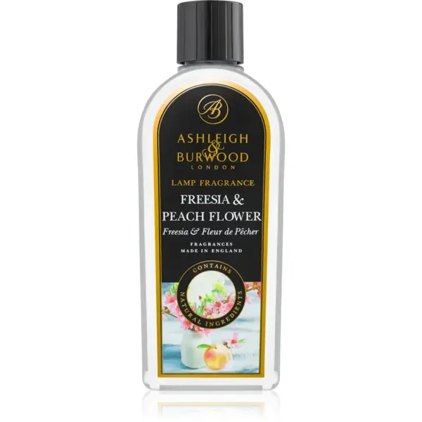 Ashleigh & Burwood London Lamp Fragrance Freesia & Peach Flower rezervă lichidă pentru lampa catalitică 500 ml