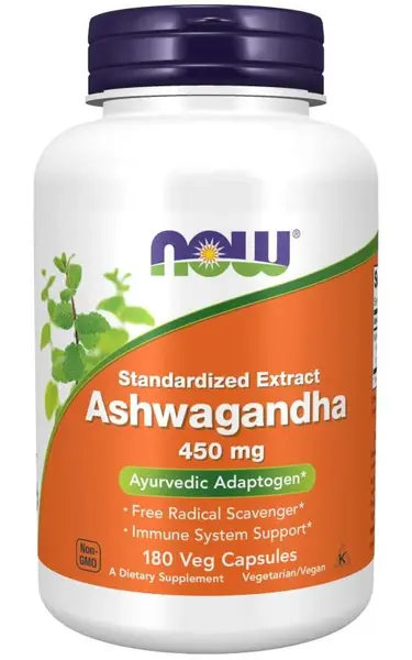 Ashwagandha Extract, 450 mg, 180 capsule, Now