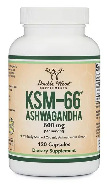 Ashwagandha KSM-66, 120 capsule, Double Wood