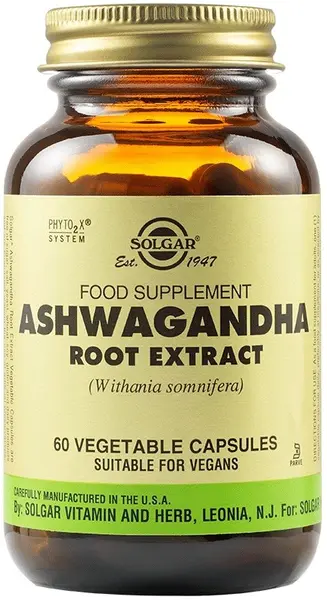 Ashwagandha Root Extract, 60 capsule, Solgar
