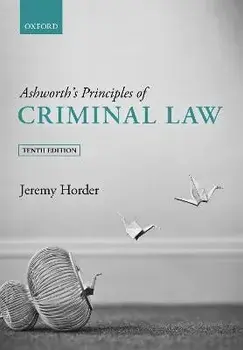 Ashworth's Principles of Criminal Law. 10 Revised edition, Paperback/***