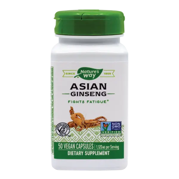 Asian Ginseng 560mg Nature's Way, 50 capsule vegetale, Secom