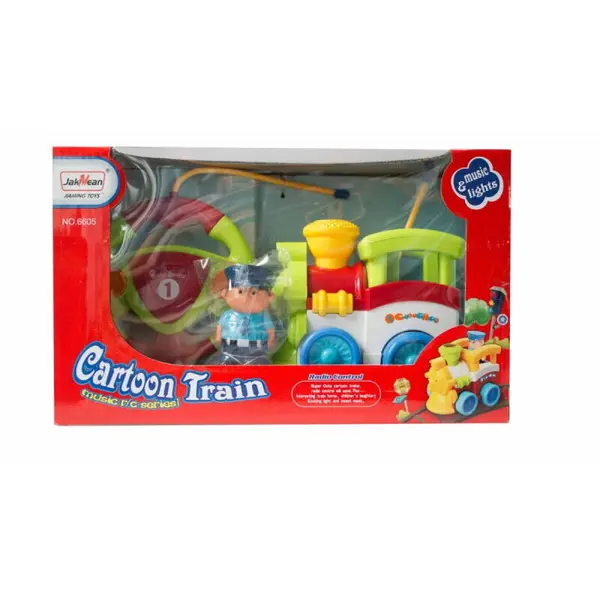 ASKATO Locomotiva RC ASKATO, cu telecomanda, lumini si sunete, multicolor