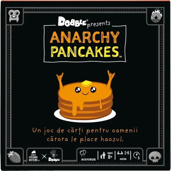 Asmodee Joc Dobble - Anarchy Pancakes, limba romana, Multicolor
