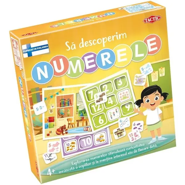 Asmodee Joc educativ Tactic - Sa descoperim numerele, Multicolor