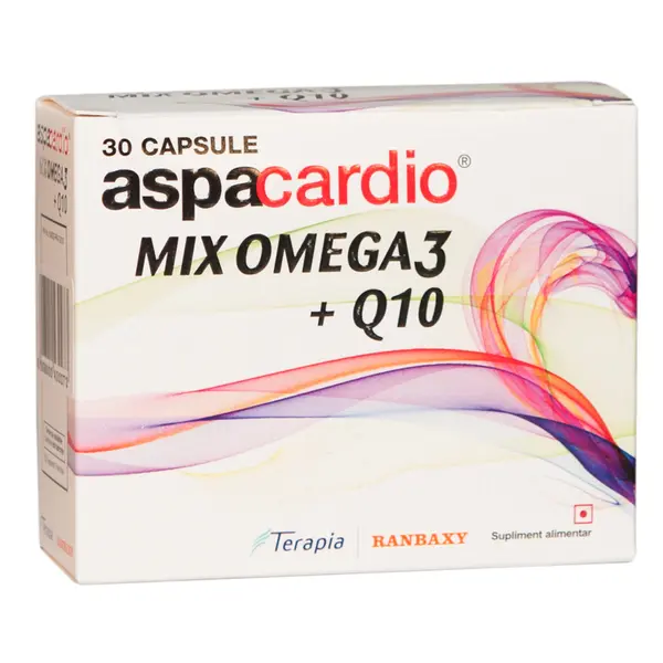 Aspacardio Mix Omega 3 + Q10, Terapia SA | 30 capsule
