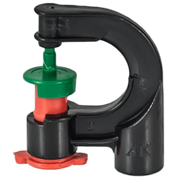 Aspersor Microirigare Diametru Irigare 4 M, Raza De Actiune 180 Grd, Debit Maxim 40 L/h, Presiune 2 Bar,Portocaliu