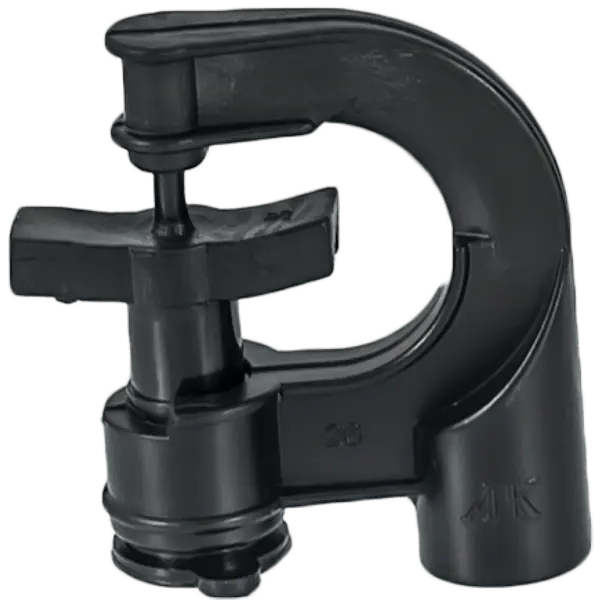 Aspersor Microirigare Diametru Irigare 7 M, Raza De Actiune 360 Grd, Debit Maxim 70 L/h, Presiune 2 Bar,Negru