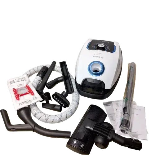 Aspirator cu sac Bosch Serie 8 ProSilence BGL8SIL6, 5 L, 800 W (Alb/Negru)