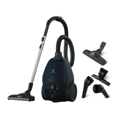 Aspirator cu sac Electrolux Pure D8 PD82-4ST, 500W, Sac 3.5 l, Filtru EPA 12, Cablu 9m (Albastru inchis)