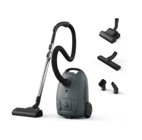Aspirator cu sac Electrolux Seria 500 EB51A4OG, 750 W, Filtru HEPA, Raza de actiune 8.5 m, Perie Turbo (Verde)