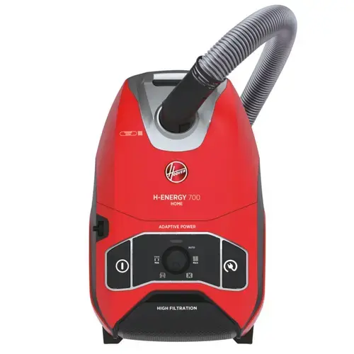 Aspirator cu sac Hoover H-ENERGY 700 HE710HM 011, 850 W, Sac 6 l, Filtru EPA (Rosu)