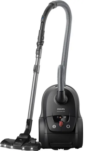 Aspirator cu sac Philips - Performer LED 8000 XD8122/10, HEPA 13, negru