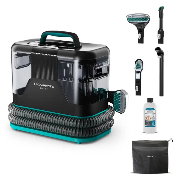 Aspirator cu spalare Rowenta Clean IT IN5020F0, 750W, putere aspirare 13.5kpa, rezervor apa detergent 2.3L, rezervor apa murdara 1.5L, perii 8 15 cm,