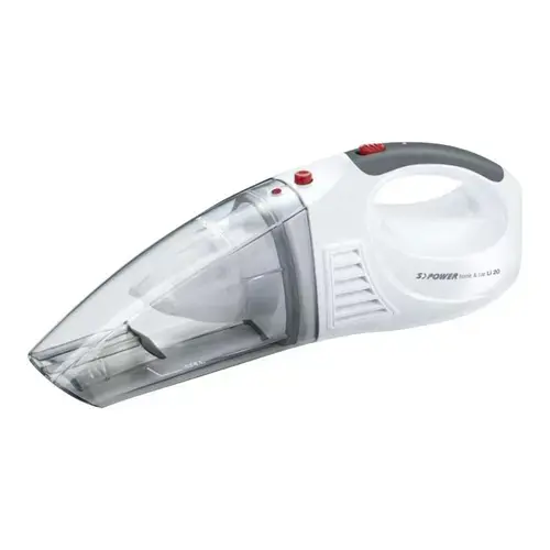 Aspirator de mana Severin S'POWER HV 7144, 0.2 l, Autonomie 30 minute, 12 V (Alb)
