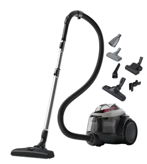 Aspirator fara sac Electrolux EL61A4UG, 700 W, 1.6 L, Filtru Hygiene 12, Perie ParkettoPro, Animal Kit (Gri)