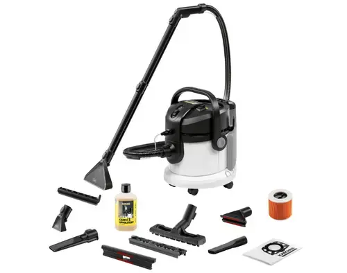 Aspirator Karcher SE 4 Plus 1.081-170.0, 4 litri, 1000 W, aspirare umeda si uscata (Alb/Negru)