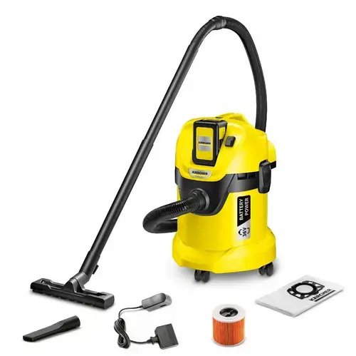 Aspirator Karcher WD 3 1.629-911.0, Acumulator, 300 W (Negru/Galben)