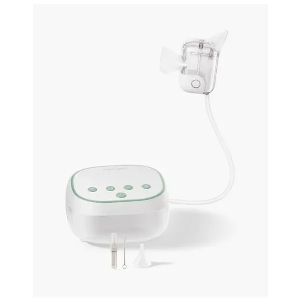 Aspirator nazal electric BreezyClear Pro 2 in 1 pentru bebelusi Momcozy cu functie difuzare pentru solutia salina