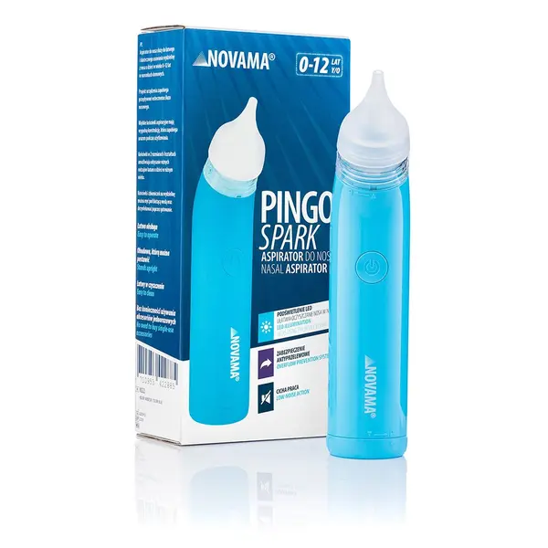 Aspirator nazal electric Novama Pingo Spark pentru copii 0-12 ani albastru