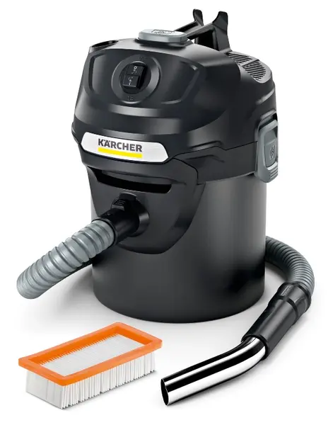 Aspirator pentru cenușă și praf Karcher - AD 2, filtru plat, negru