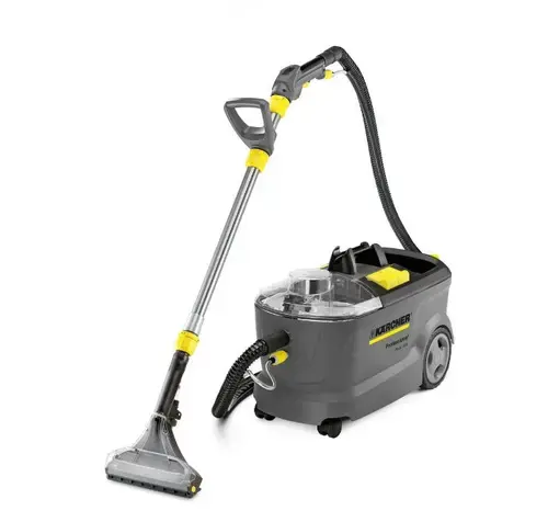 Aspirator profesional Karcher Puzzi 10/1, 1250 W, 10 L, Spalare (Gri/Galben)