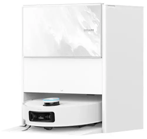 Aspirator robot Dreame Aqua10 Ultra Track Complete RLR81CE-1, Autonomie 240 minute, 25000 Pa, Rezervor statie 4/3.5 l, Filtru HEPA, TrackSync, ProLeap, AI OmniSight, AgiLift (Alb)