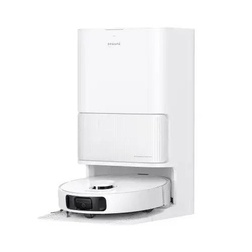 Aspirator robot Dreame D20 Ultra RLD31SE, Autonomie 250 minute, 13000 Pa, Rezervor statie apa curata/uzata 4.5/4 l, Filtru EPA E11, COntrol vocal si aplicatie, RoboSwing, DuoScrub (Alb)