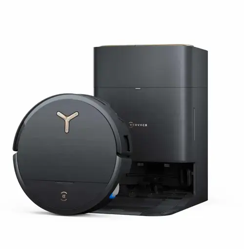 Aspirator robot Ecovacs DEEBOT X9 PRO OMNI BLACK, 16600Pa, TruEdge 2.0, 3D Edge Sensor, OZMO Roller, Wi-Fi, Bluetooth, 6400 mAh, Recipient praf 0.22 l, Rezervoare apa 0.11 l (Negru)
