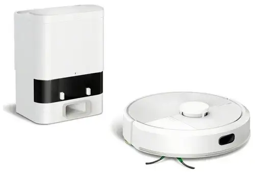 Aspirator robot iRobot Roomba 105 Combo+, 7000Pa, Autonomie 120 minute, Rezervor apa 0.2 l, Recipient praf 0.24 l, Wi-Fi, Compatibil Amazon Alexa si Google Home, Navigare cu LiDAR ClearView (Alb)