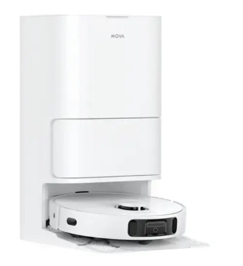 Aspirator robot Mova E30 Ultra, Aspirare si spalare, Wi-Fi, Autonomie 280 minute, 7000 Pa Vormax, Uscare si curatare automata (Alb)