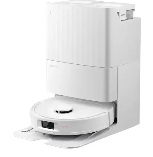 Aspirator robot Roborock Qrevo 798, Wi-Fi, Navigatie laser, 10000Pa, Rezervor statie apa murdara/curata 3l si 4l Autonomie 180 minute, Amazon Alexa, Google Assistant (Alb)