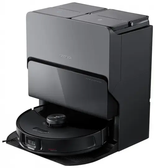 Aspirator robot Roborock S8 MaxV Ultra, 60 W, 10000 Pa, Autonomie 180 minute, Recipient praf 0.27 l, Rezervor apa 0.1 l, 300 mp, Wi-Fi, Amazon Alexa, Siri, Google Home (Negru)